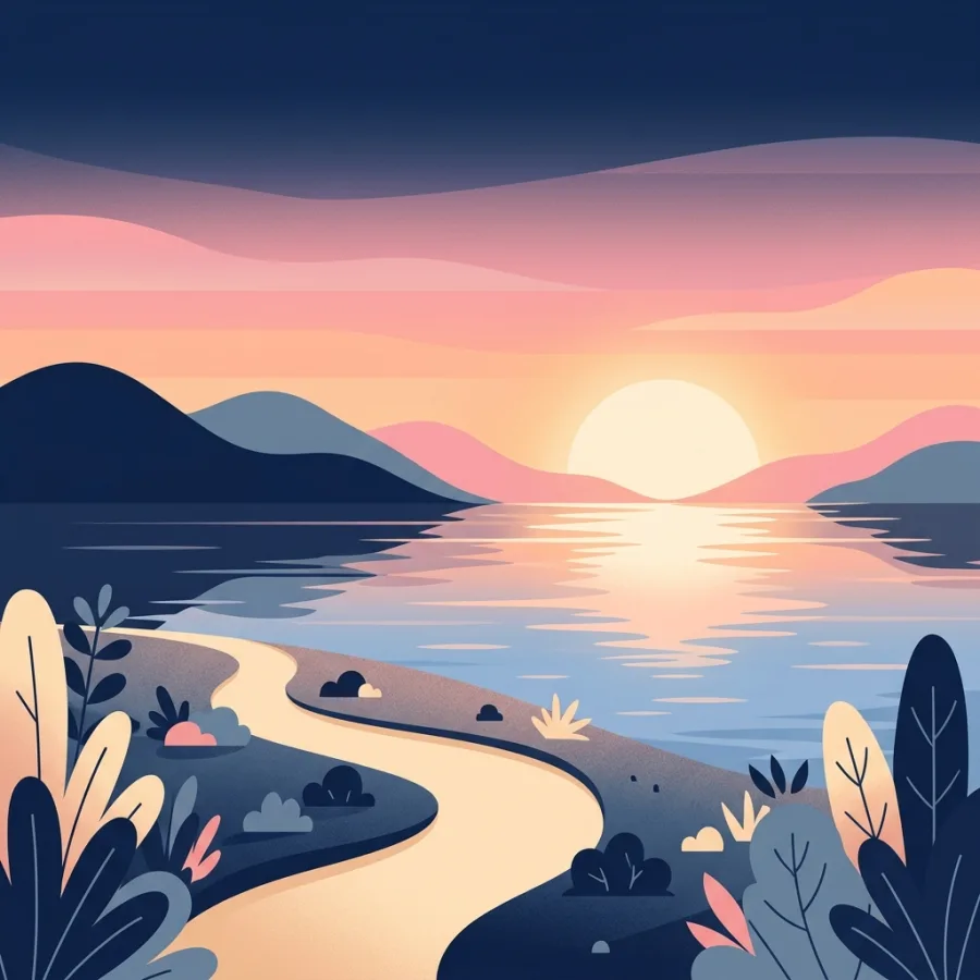 Hoffnungsvoller Sonnenaufgang